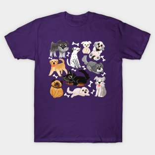 Dogs with bones pattern T-Shirt